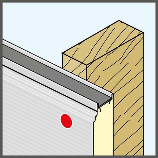 Panel sándwich contra madera