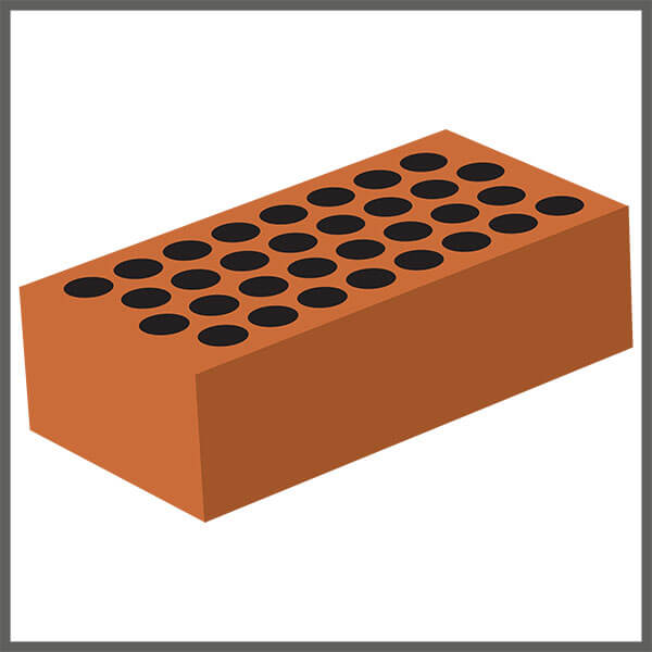 Material, ladrillo hueco