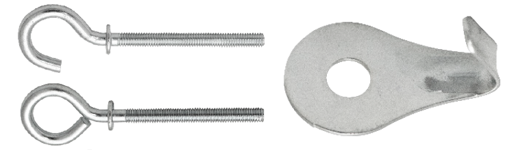 Imagen de Vegg- og takkrok med øye